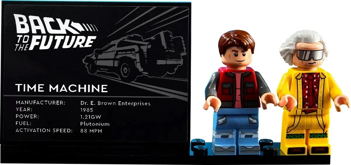 Set LEGO ICONS 10300 makinë kohe Back to the Future, 1872 pjesë, për të rritur, Gri