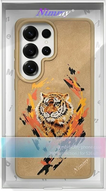 Kapak MagSafe Nimmy Tiger për Samsung Galaxy S26 Ultra, kafe