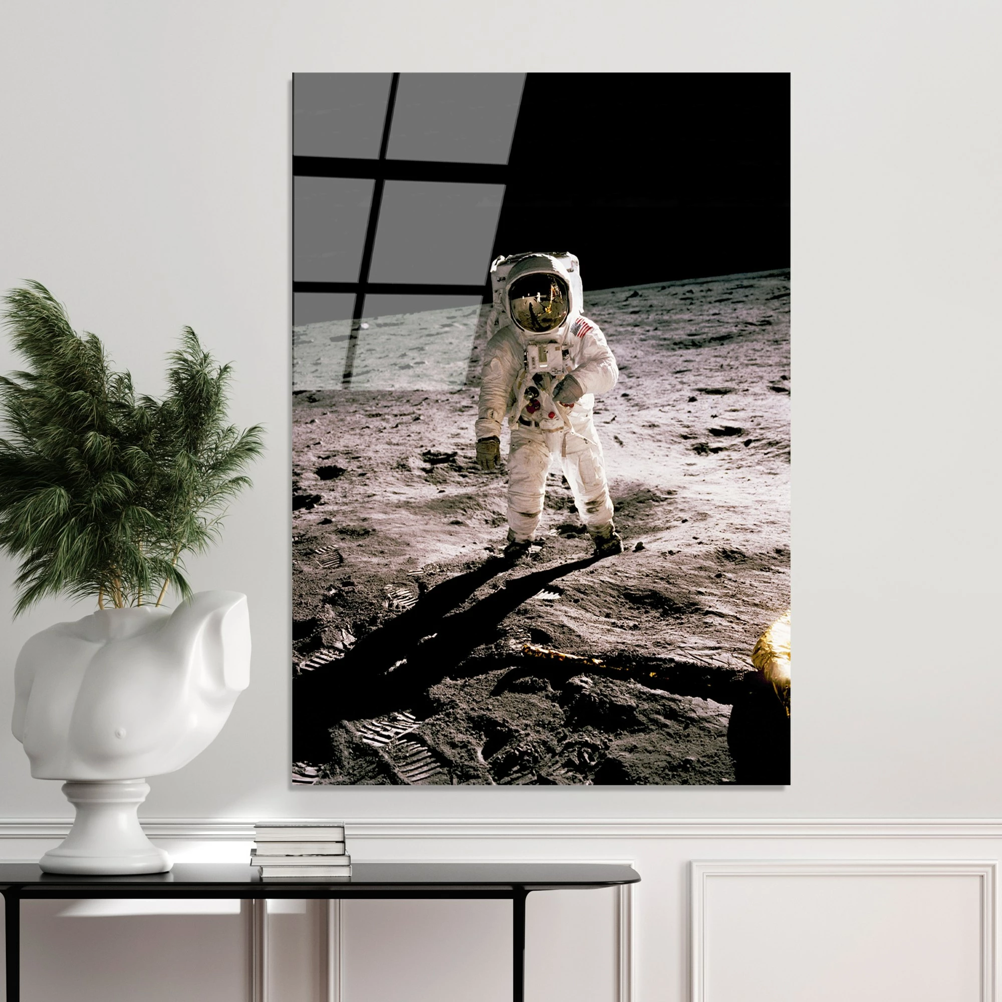 Pikturë dekorative prej xhami të temperuar, astronaut, shumëngjyrëshe, UV-196, 70x100cm