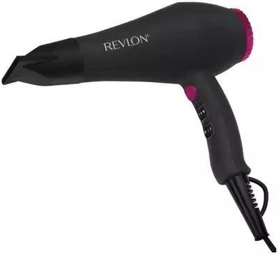 Tharëse flokësh Revlon Smooth Brilliance 2000W, zi/rozë