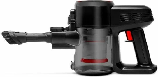 Fshesë me korrent vertikale UFESA Kalahari 2-në-1 (stick & handheld), filtër efikas, enë pluhuri e heqshme, kuqe/zezë