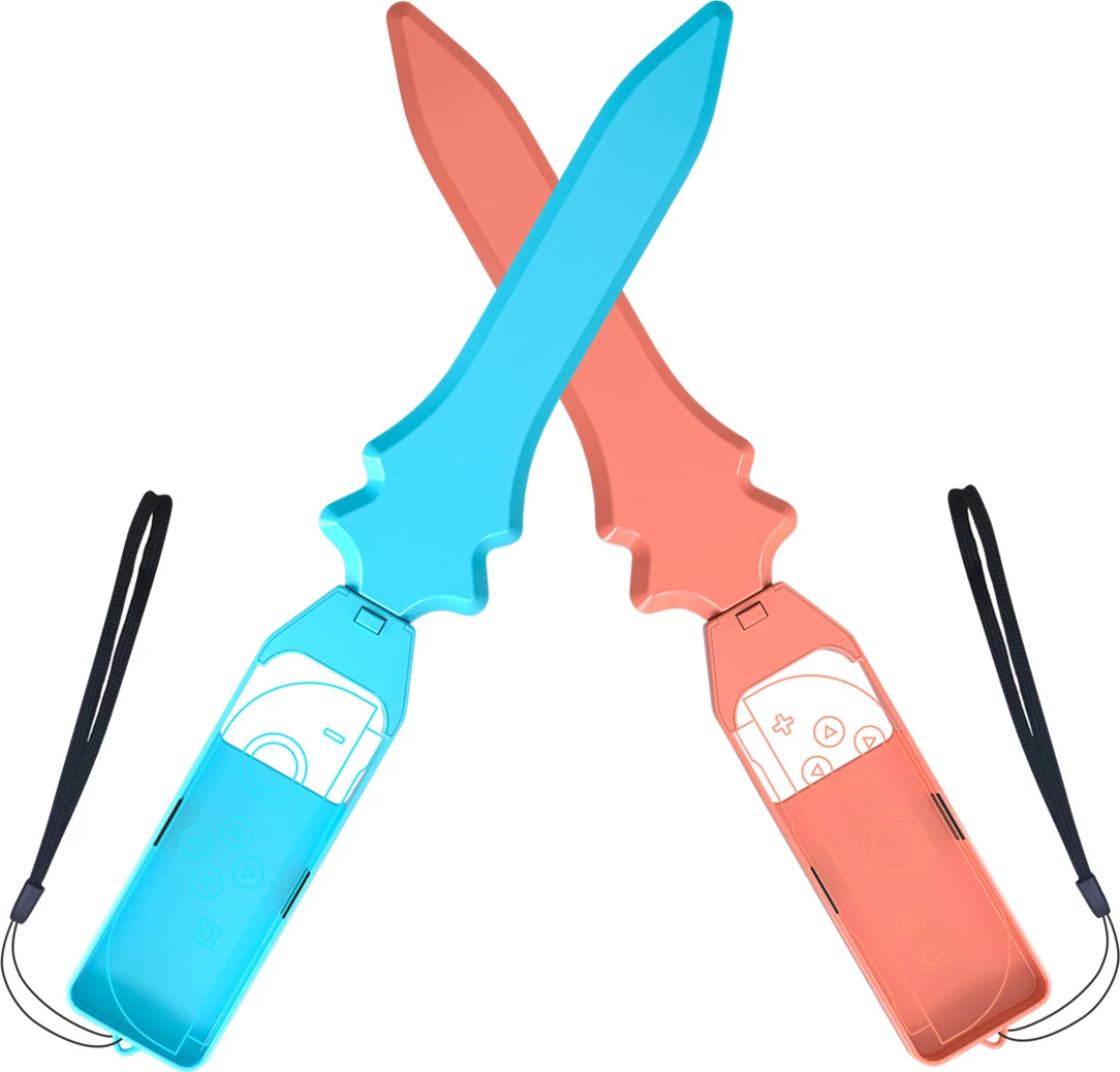 Set aksesorësh lojërash 23-në-1 për Nintendo Switch 2, Hurtel Family Accessory Pack 2, plastikë, portokalli e kaltër, set 23 pjesë