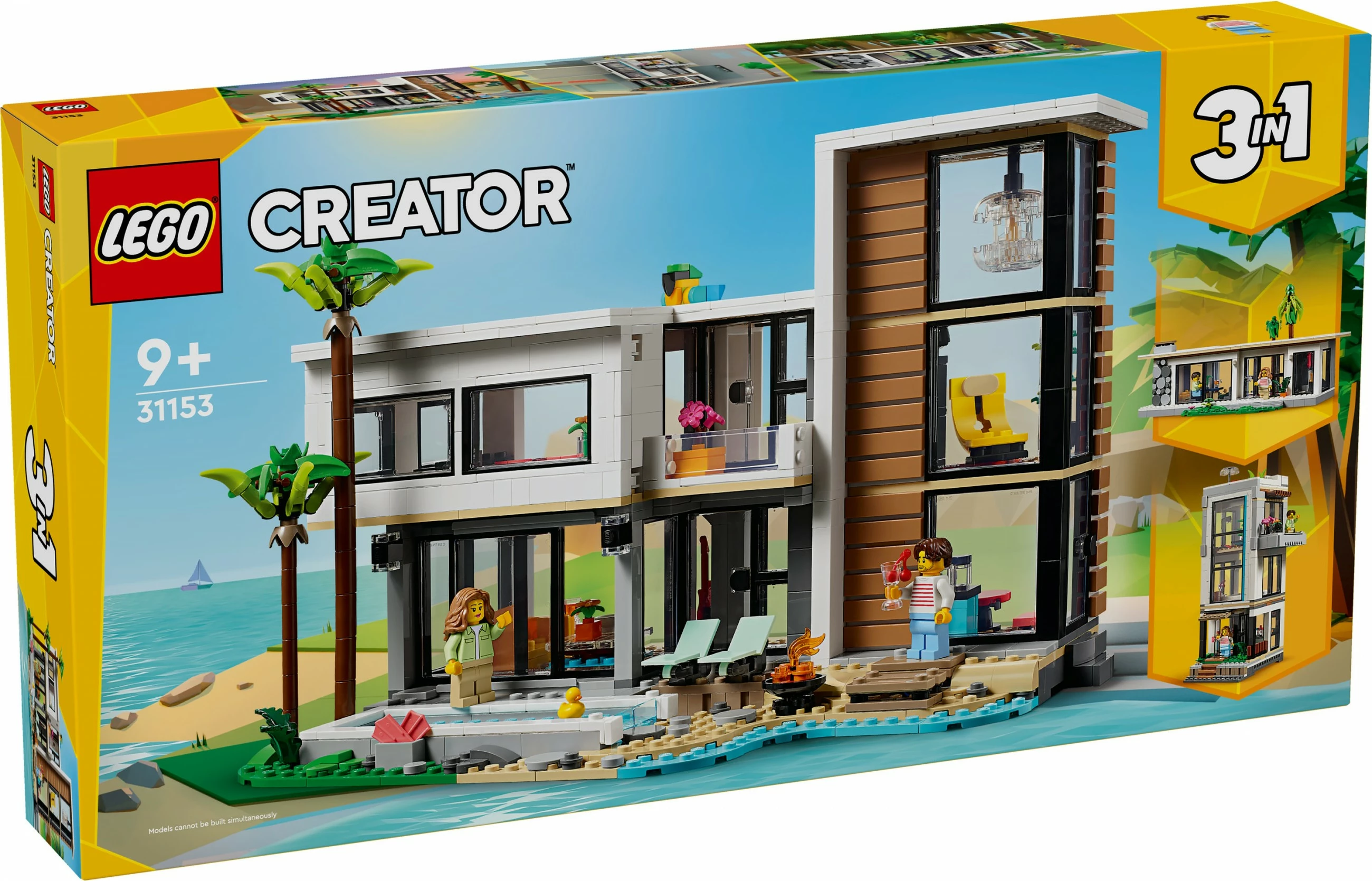 Set ndërtimi LEGO Creator 31153, 3-in-1, 939 pjesë, shumëngjyrësh