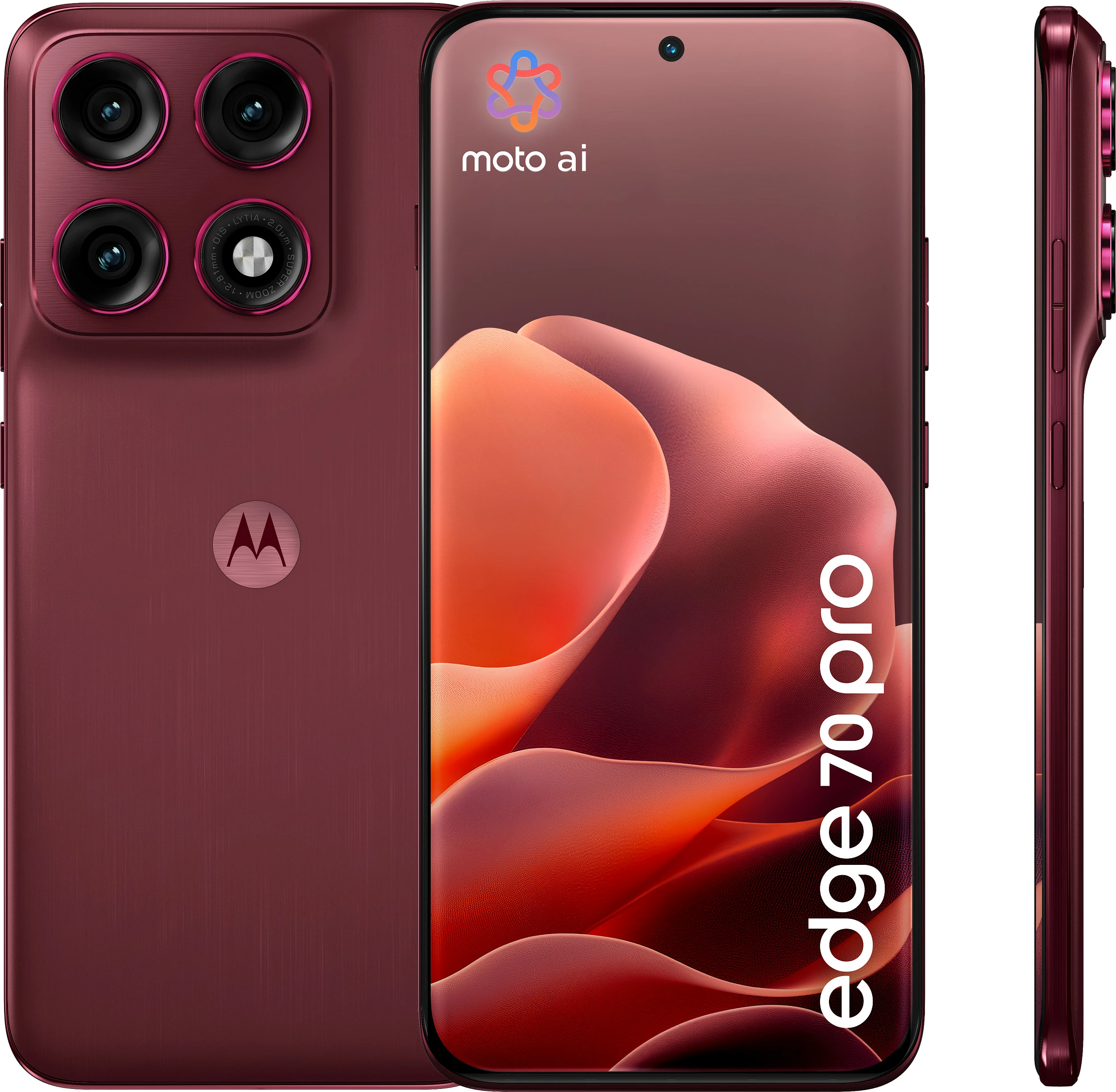 Celular Motorola Edge 70 Pro, 8GB RAM, 256GB, Zinfandel