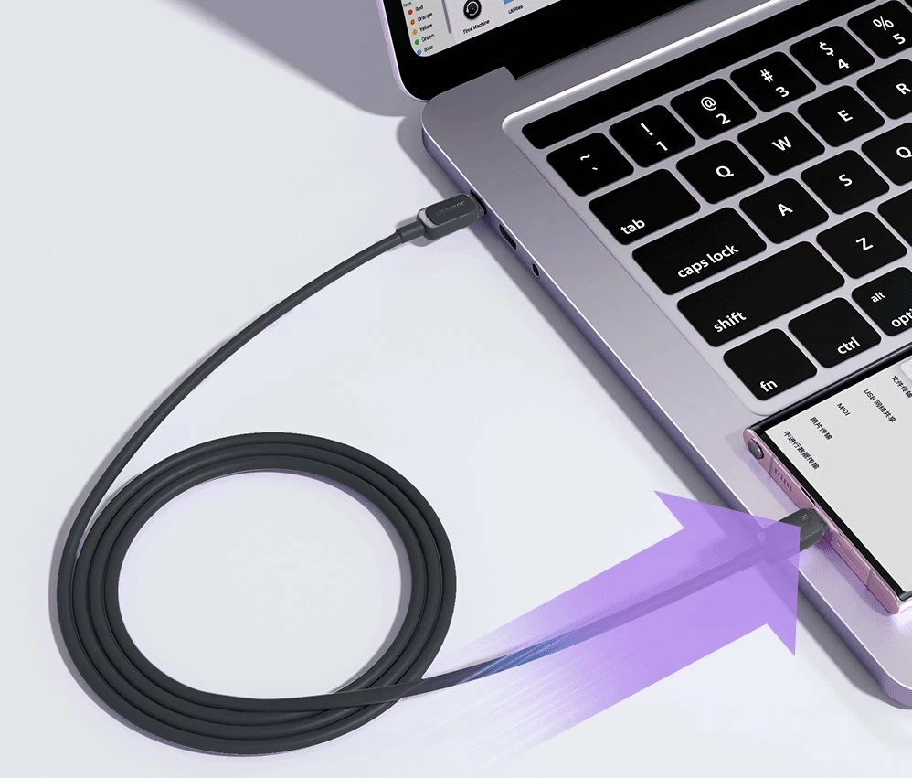 Kabllo USB-C në USB-C Joyroom S-CC100A14 100W 1.2 m, e zezë