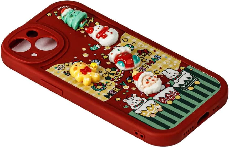 Fotroll për telefon TECH TIME Christmas Edition Cherry Red (IP16PROMAX)