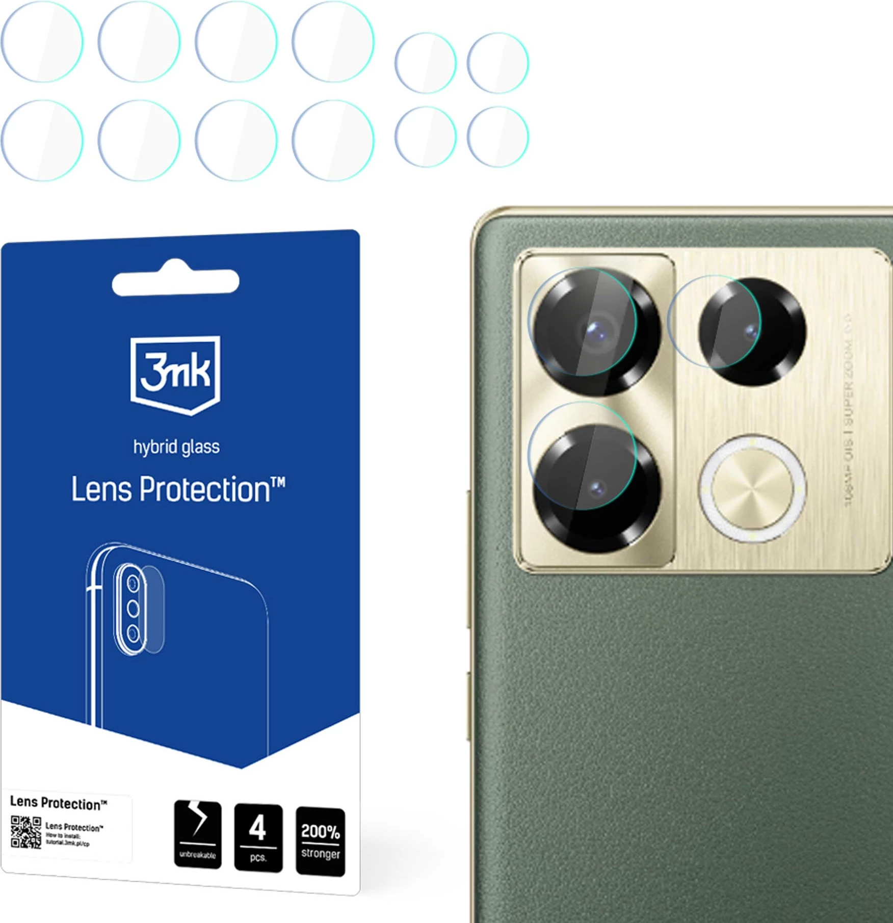 Mbrojtës xhami për kamerë 3mk Protection Lens Protection për Infinix Note 40 Pro