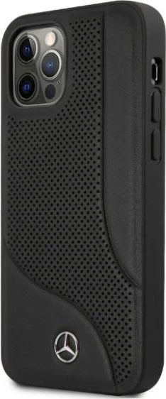 Mbështjellës Mercedes MEHCP12LCDOBK për iPhone 12 Pro Max, lëkurë natyrale, i zi