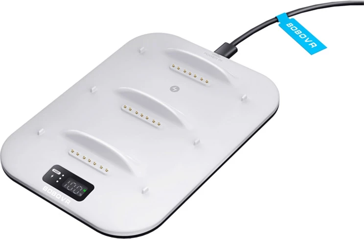 Stacion karikimi BoboVR BD3 për bateri B100, i bardhë