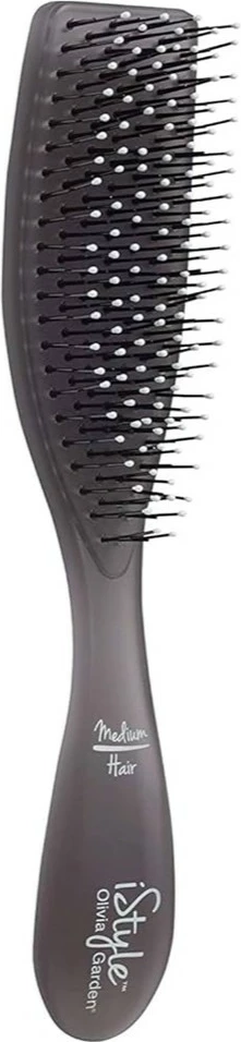 Furçë flokësh Olivia Garden iStyle Medium për femra gri