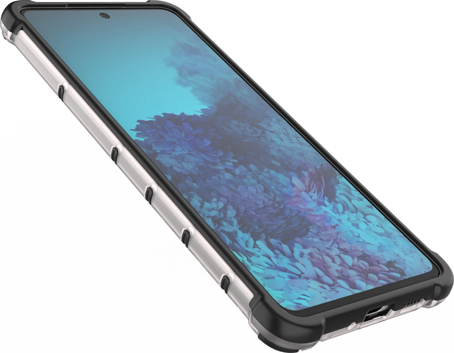 Mbështjellës Hurtel për Samsung Galaxy A73, honeycomb, xhel, Kaltër