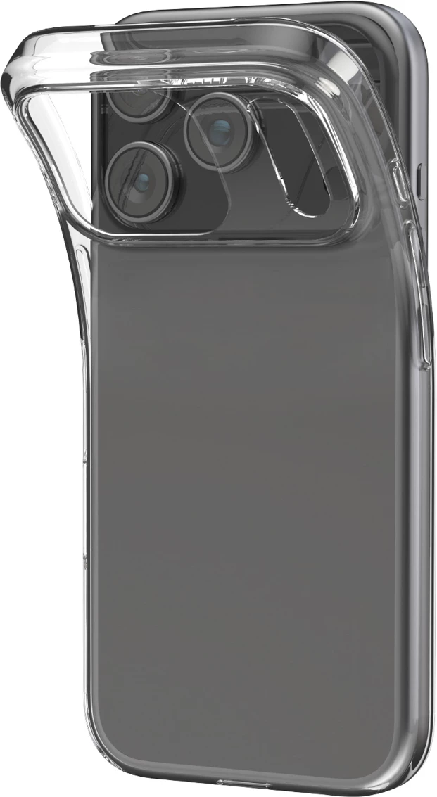 Mbështjellës Puro 0.3 Nude Ultra-Slim TPU për iPhone 17 Pro, Transparent