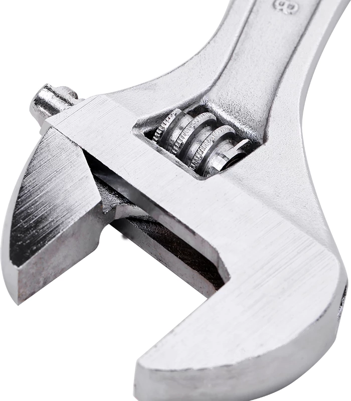 Çelës i rregullueshëm Deli Tools EDL008A, 8 inç, argjend