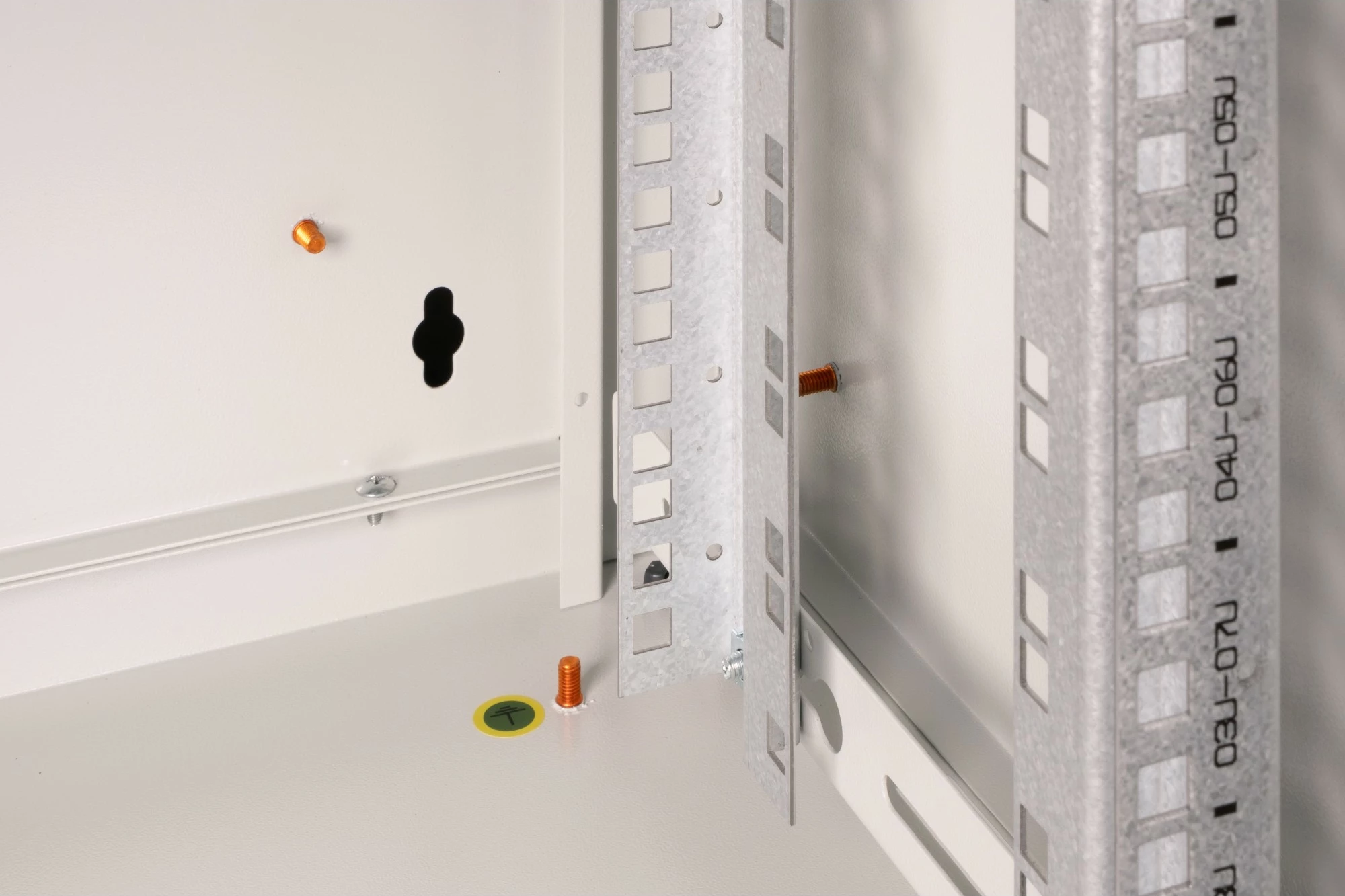 Kasë muri Digitus Unique 9U 509x600x450mm, xham, gri