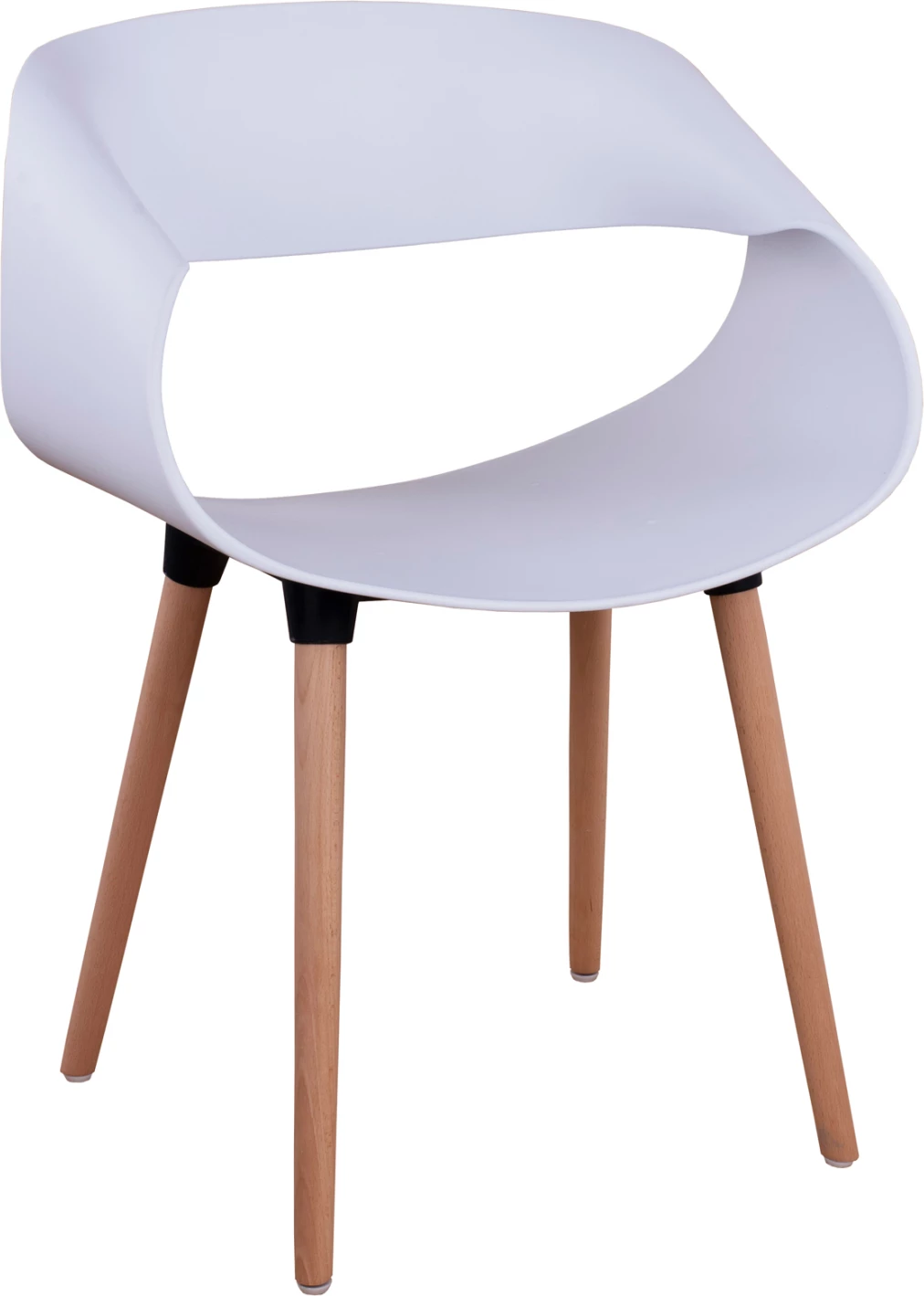 Karrige me krahë polipropileni Maggie FH8600.01 ngjyrë e bardhë 59x53x80 cm, set prej 2 copë