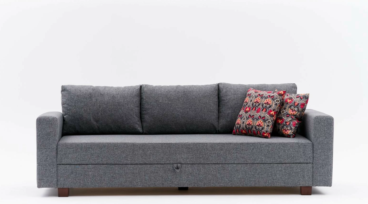 Krevat-divan treshe Atelier del Sofa, Aly, ngjyrë gri