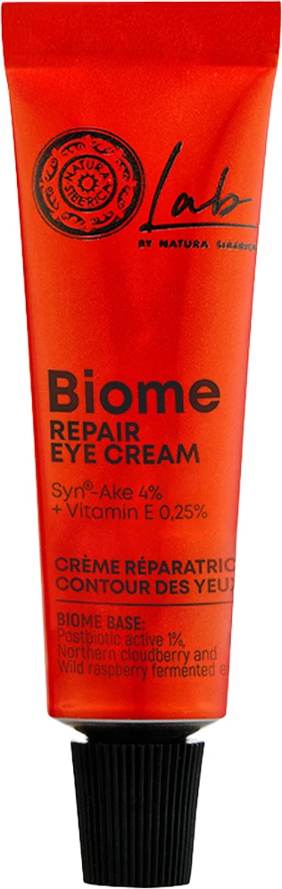 Krem për sy për femra Natura Siberica Lab Biome Regenerating me Peptide Syn®-Ake 4% dhe Vitaminë E 0.25%, 10ml
