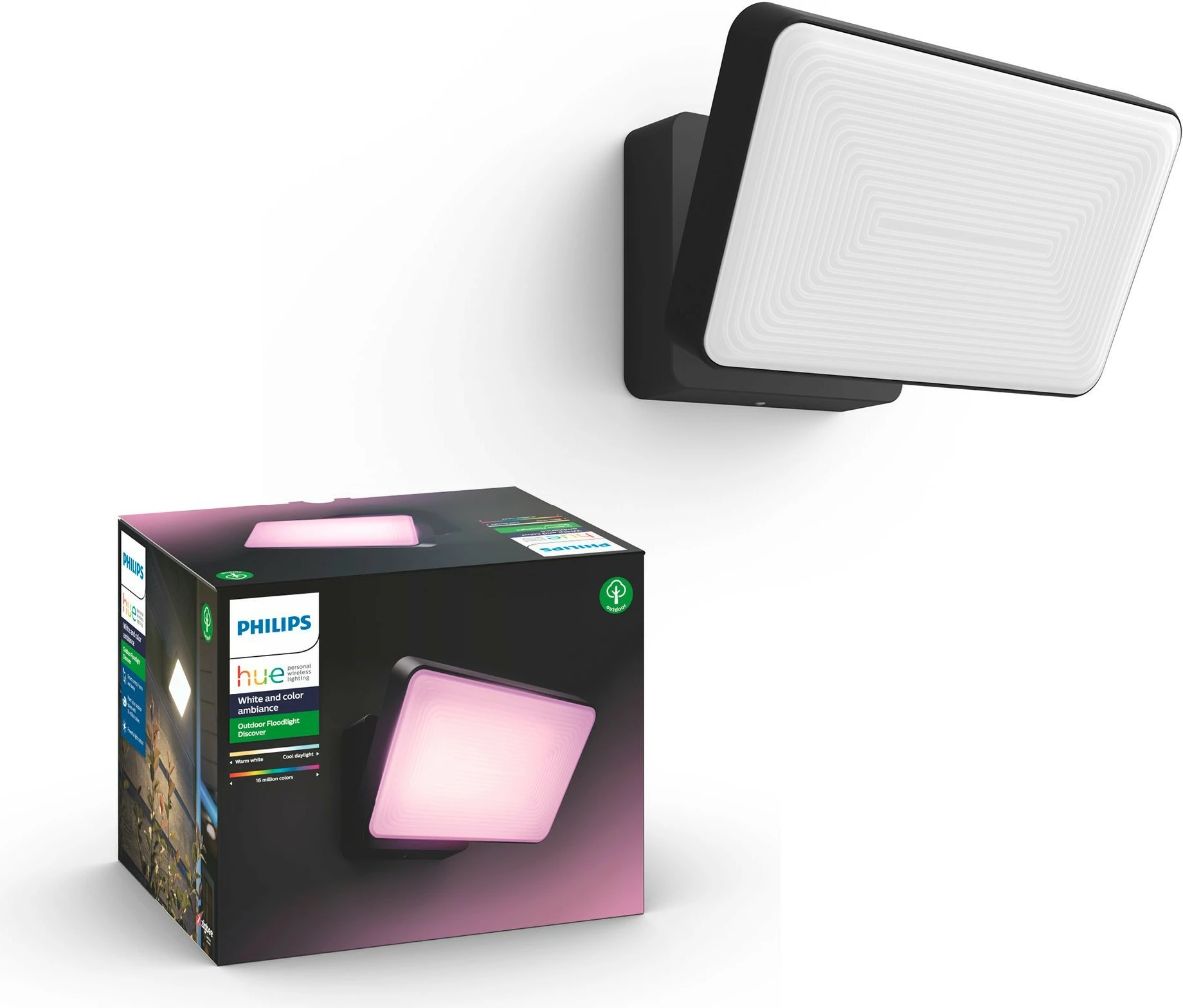 Dritë muri Philips Hue Discover, LED, e zezë