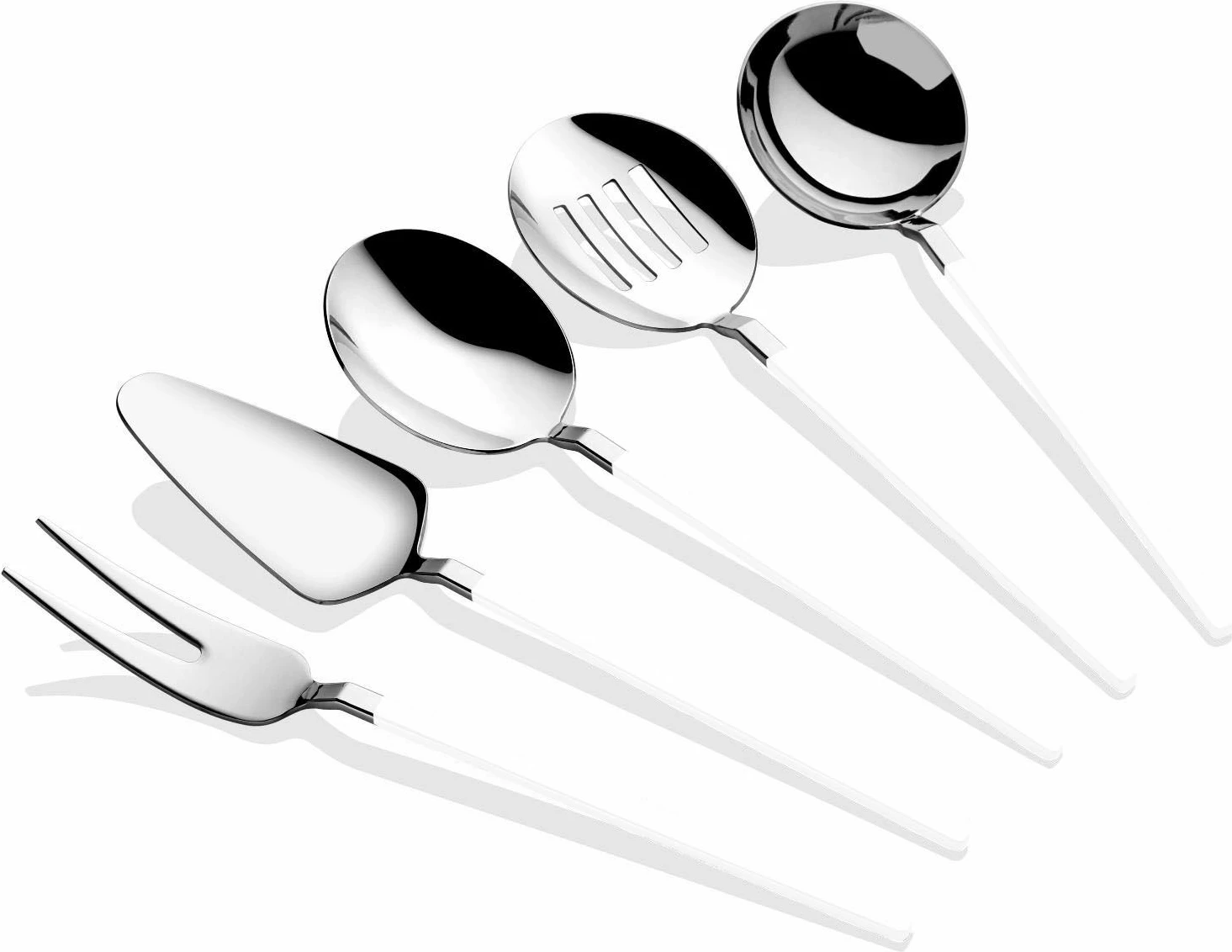 Set shërbimi (5 copë), Hermia Concept, Carre - argjend, bardhë