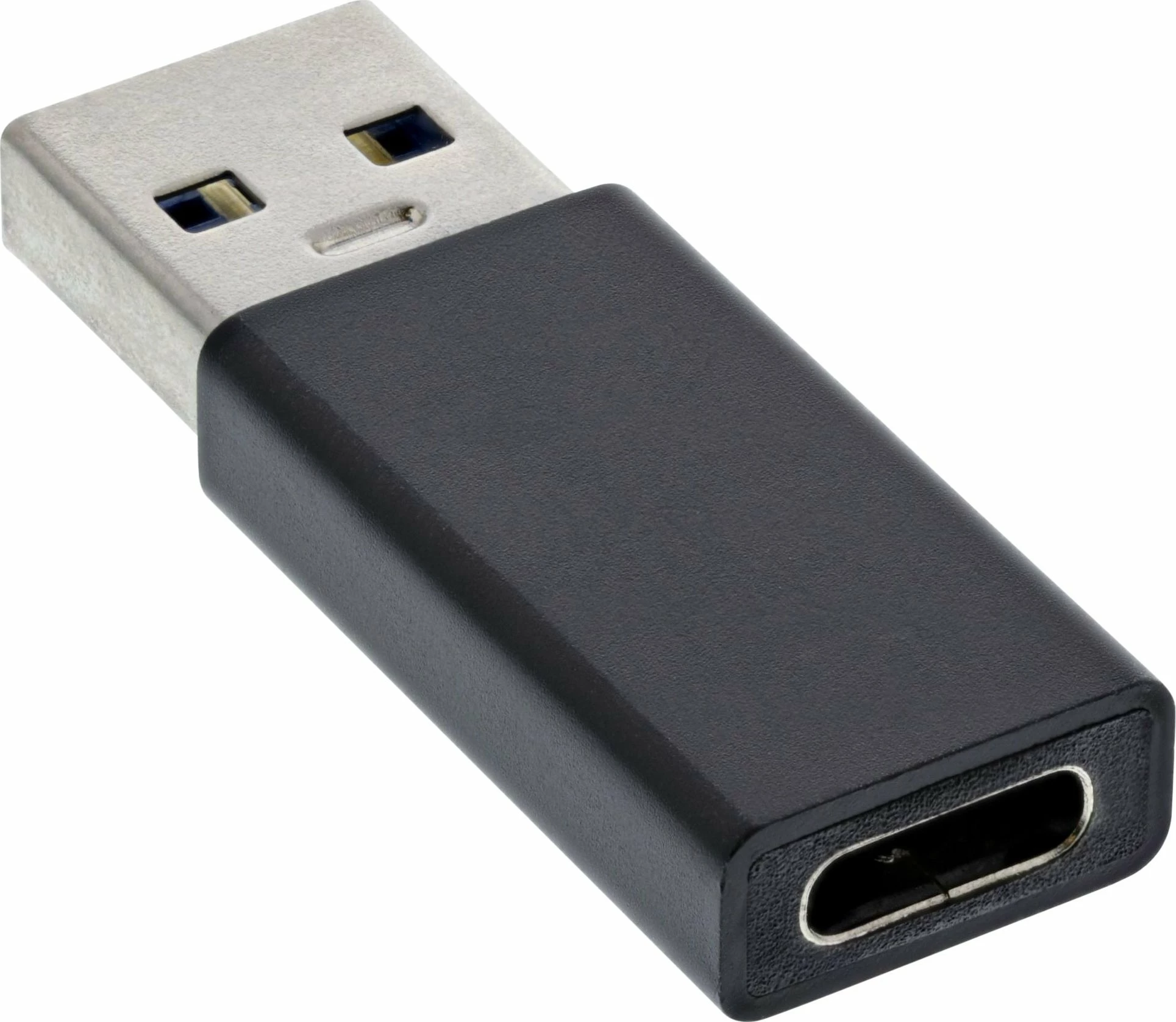 Adapter USB InLine 35810 USB-A në USB-C, USB 3.2 Gen 2 10Gb/s, i zi