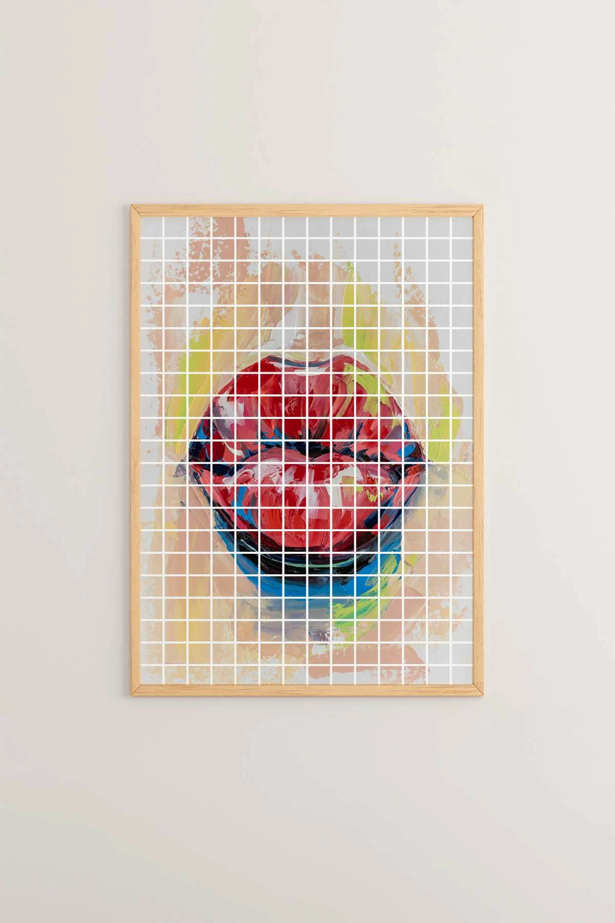 Pikturë dekorative me kornizë, Wallity Popkare15, shumëngjyrëshe, 33x48cm