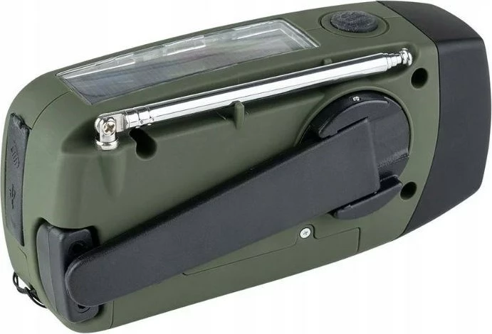 Radio emergjente FOSCO Outdoormen Edit, solar-dynamo, e zezë