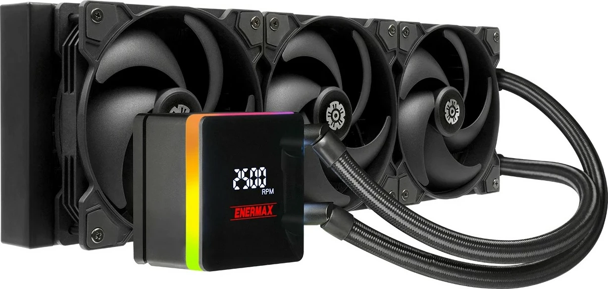 Ftohës uji Enermax LIQTECH XTR me ekran, për procesor, i zi