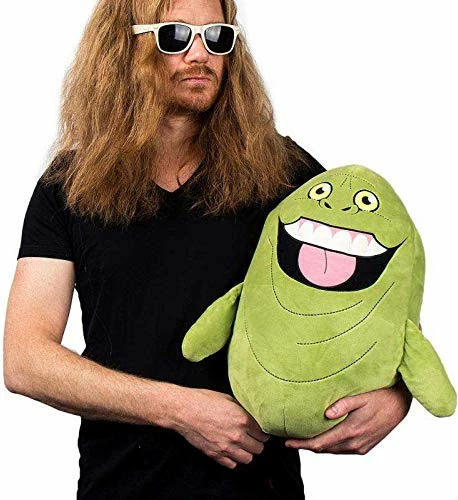 Pelush interaktiv NECA Kidrobot HugMe Ghostbusters Slimer, 40 cm, vibrues, jeshile