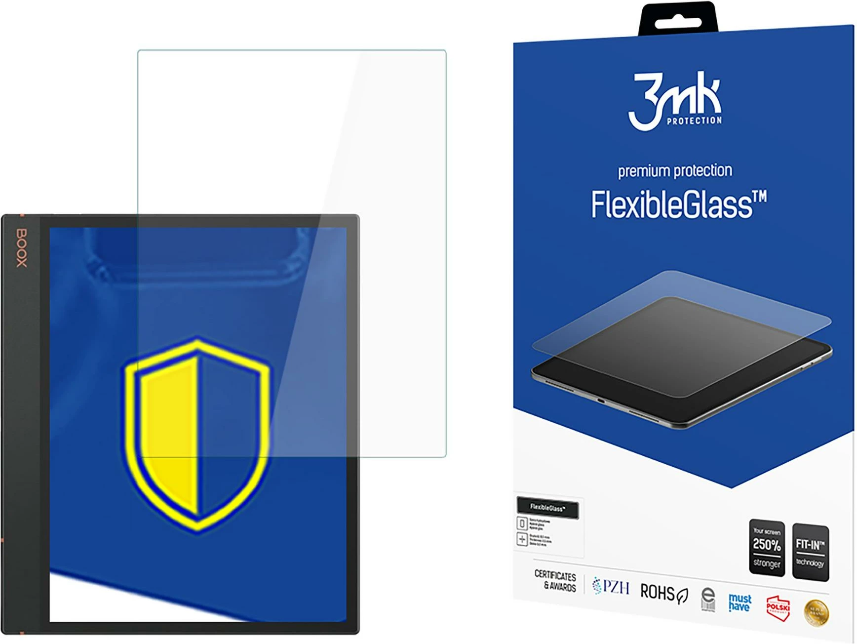 Mbrojtës ekrani hibrid 3mk FlexibleGlass për Onyx Boox Note Air 3 / Air 3C, deri 11 inç