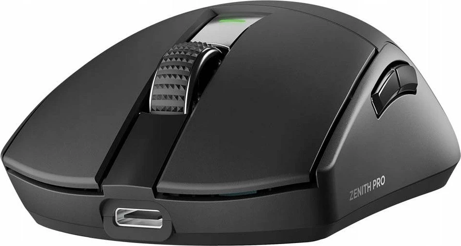 Maus gaming Rampage Zenith Pro (ZENITHPRO-BLACK) 26000 DPI, PAW3395, 4000 Hz, 5 butona, Wireless 2.4GHz/Bluetooth 5.2/USB, i zi