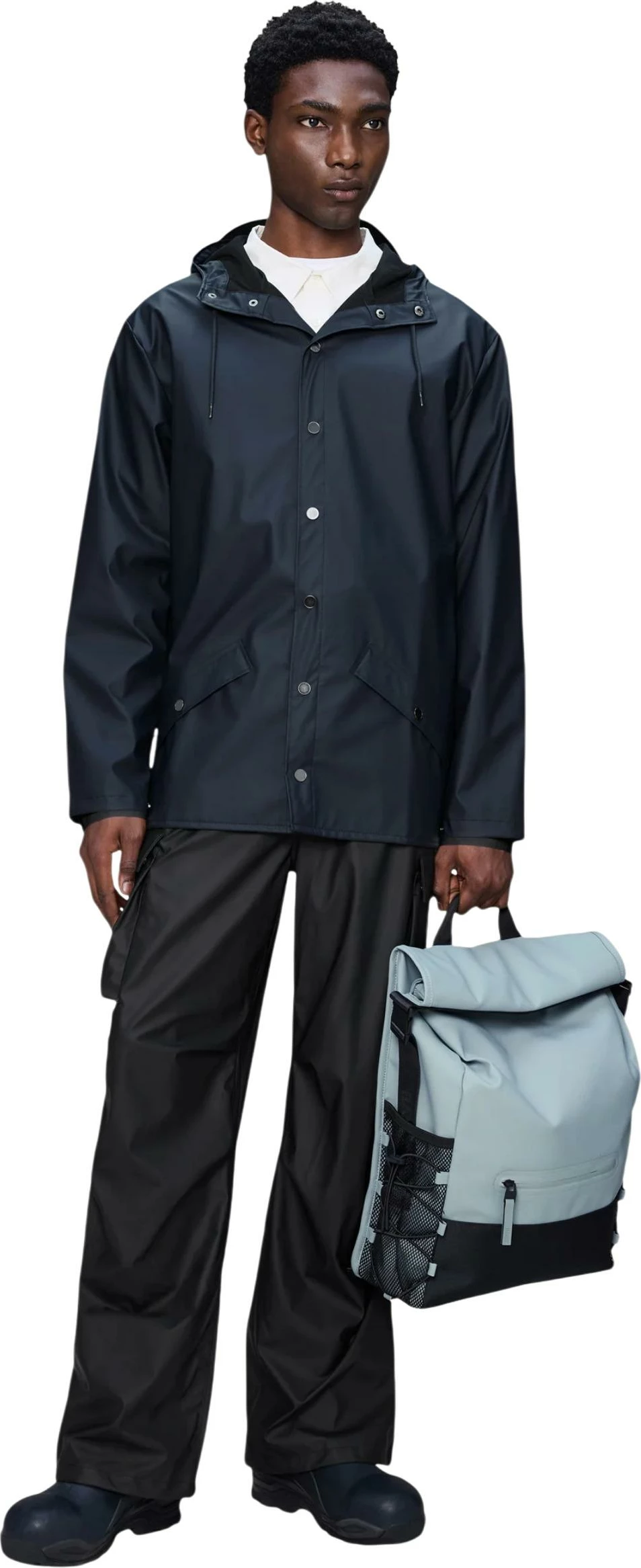 Jakne shiu Rains Jacket W3 12010 për meshkuj, blu [Madhësia: S]