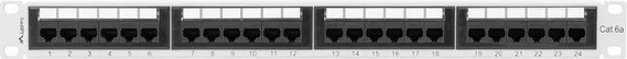 Patch panel LANBERG PPUA-1024-S, 24 port, kat. 6A, gri