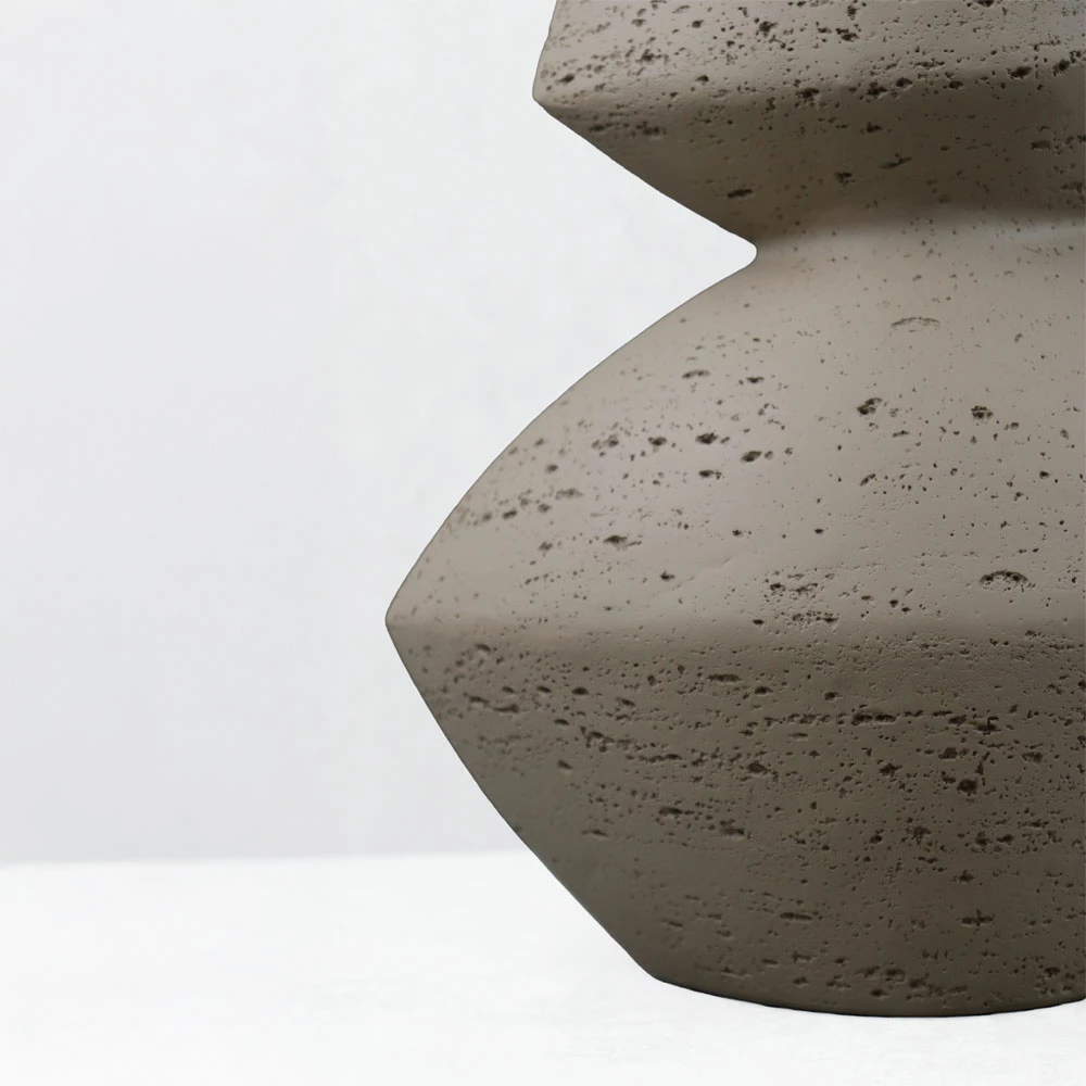 Vazo LOOMA I, rrëshirë, ngjyrë kafe, 28.5x15.5x34.5cm