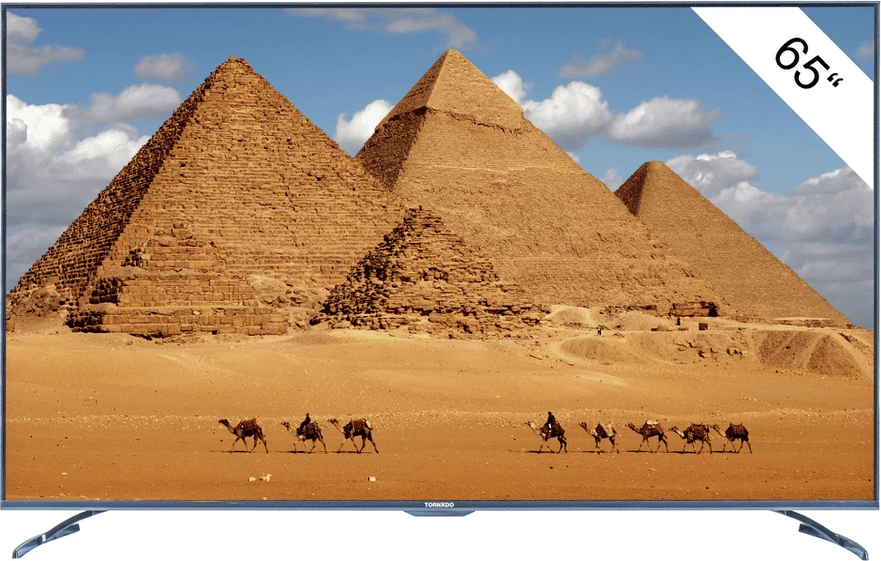 Televizor, Tornado 65UA3400X 65" 4K Ultra HD 3840x2160 3x HDMI 2x USB e zezë