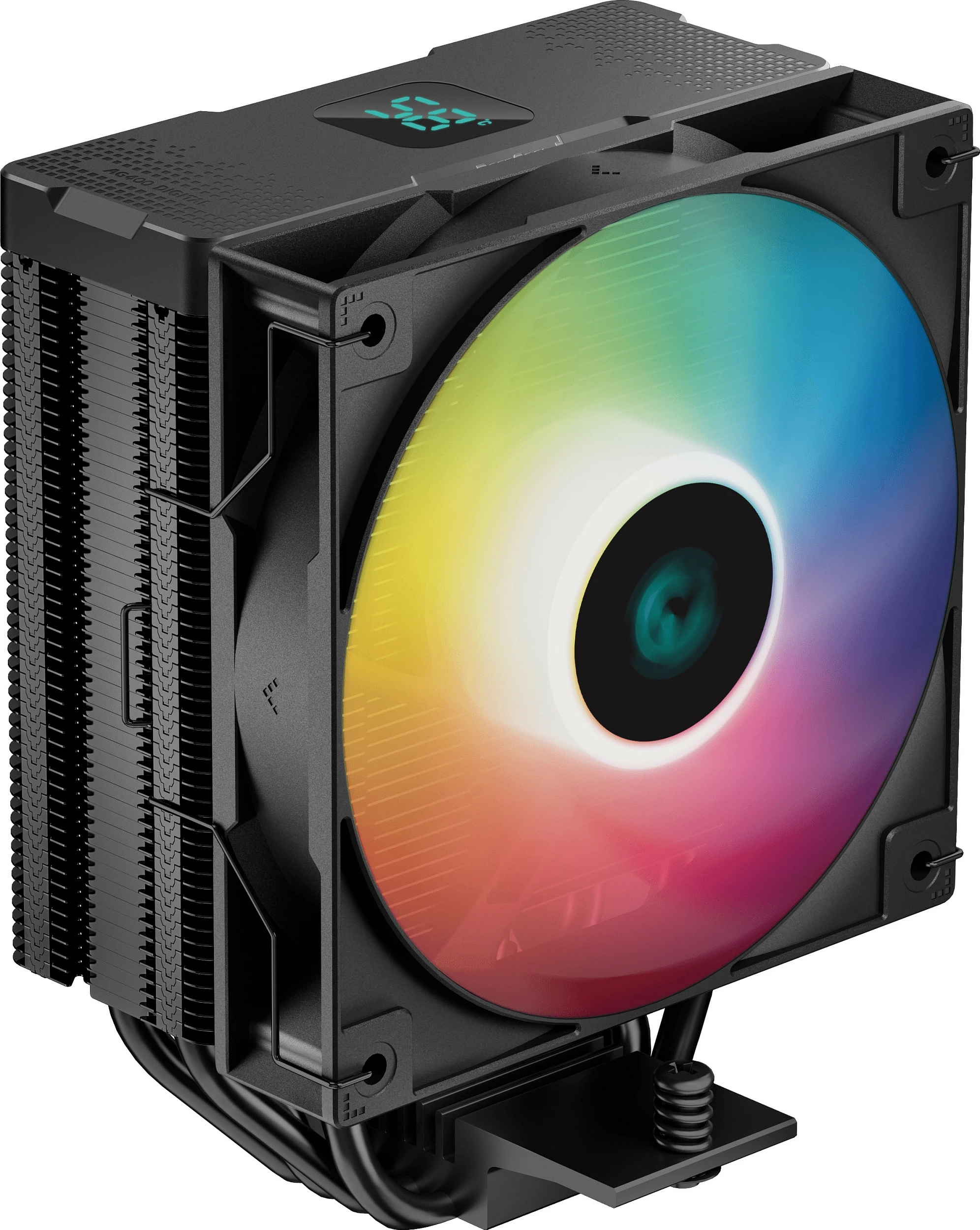 Ftohës CPU DeepCool AG400 DIGITAL A-RGB, 120mm PWM, i zi