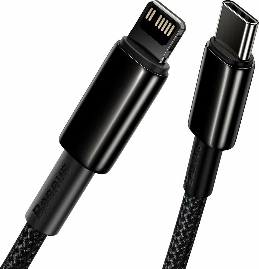 Kabllo Baseus CATLWJ-A01 USB-C në Lightning, 2m, 20W, e zezë