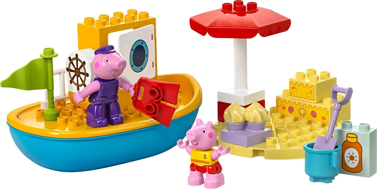 Set LEGO DUPLO Peppa Pig Boat Trip, 23 pjesë