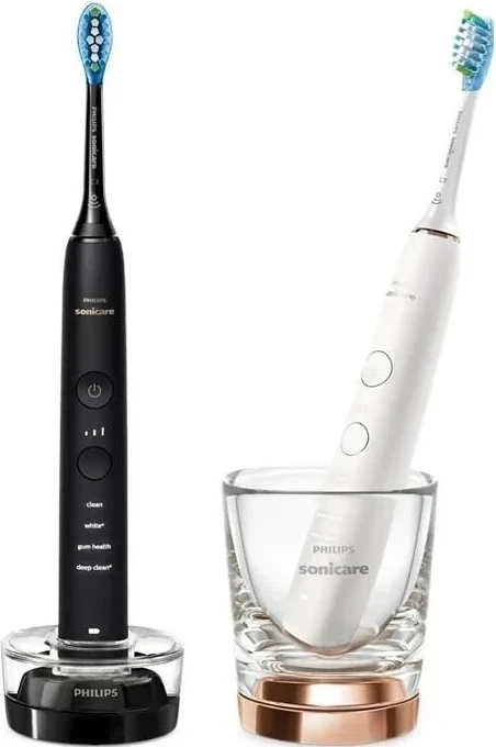 Furçë dhëmbësh sonike Philips Sonicare DiamondClean 9000 HX9914/57, e bardhë e zezë