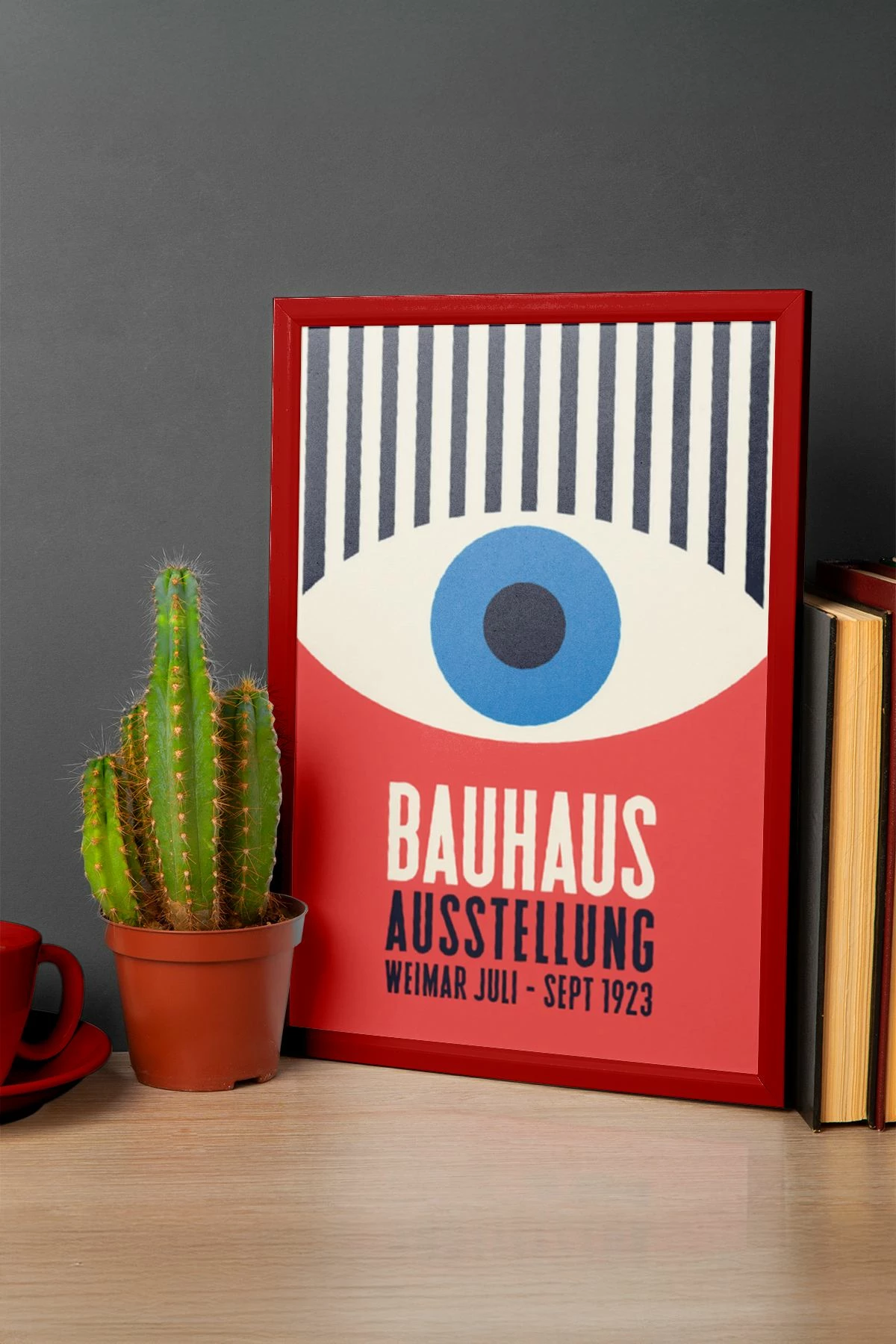 Pikturë dekorative me kornizë, MDF, Wallity, Artrnkdata11, e kuqe