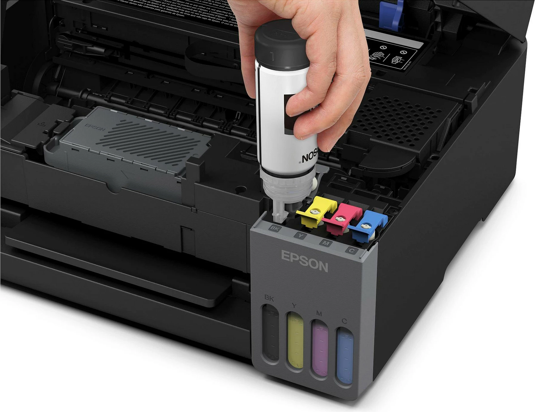Printer multifunksional Epson EcoTank ET-4905, inkjet me ngjyra A4, Wi‑Fi/Ethernet, ADF, i zi