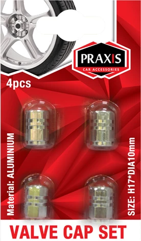 Kapak të valvulave të rrotave Praxis, 4 copë