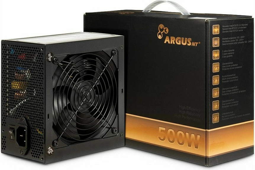 Furnizues energjie Inter-Tech ArgusNT BPS-500, 500W, 80 PLUS, 100-240V