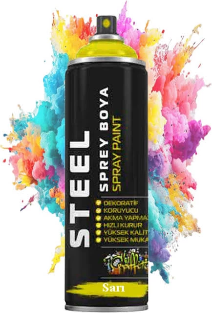 Steel Spray Paint – Yellow (Sarı)