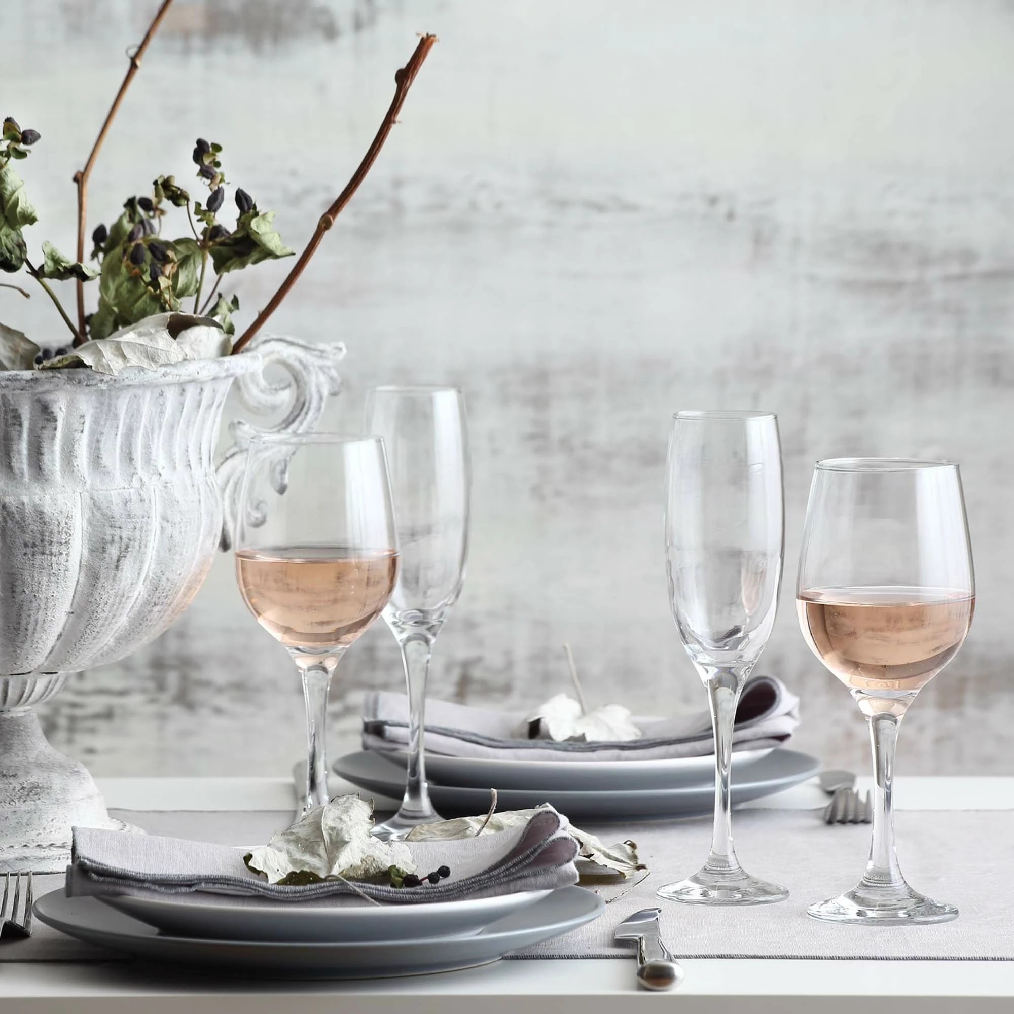 Gotë për shampanjë LAV HORECA Valencia 215 ml, transparente, set 12 copë