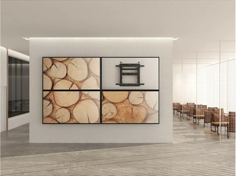 Mbajtëse muri për TV Equip Popout 1Gelenk, 45"-70", VESA 600x400, 70 kg, e zezë
