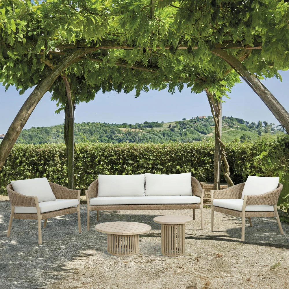 Tavolinë anësore Sumatra, ngjyrë natyrale, 55x55x51 cm