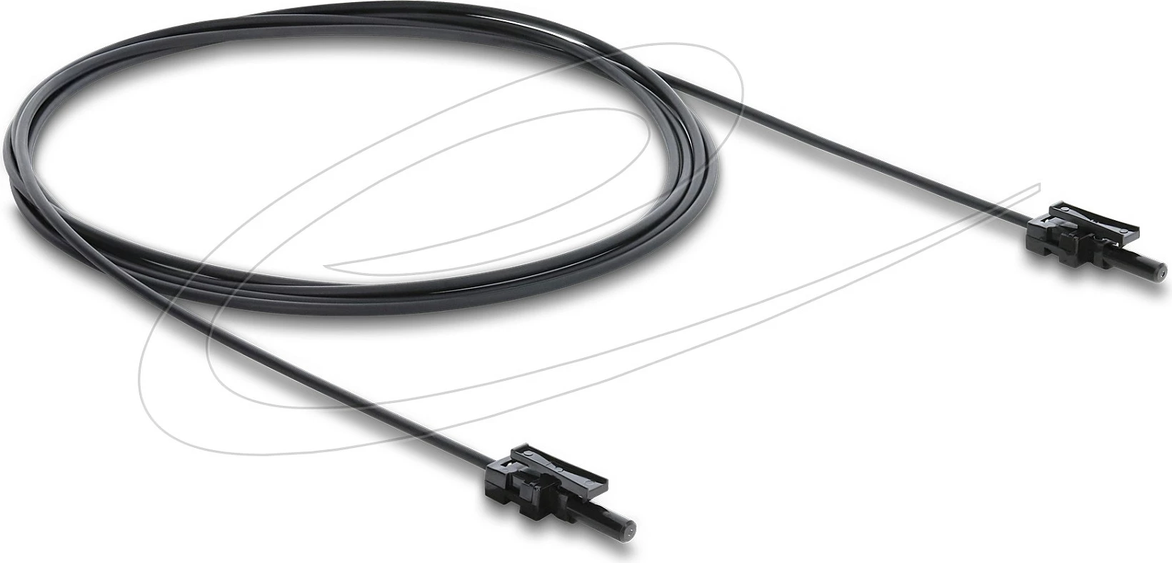 Kabllo fibër optike POF DeLOCK HFBR 4532-4532Z, Simplex-Simplex, 2 m, zi/gri