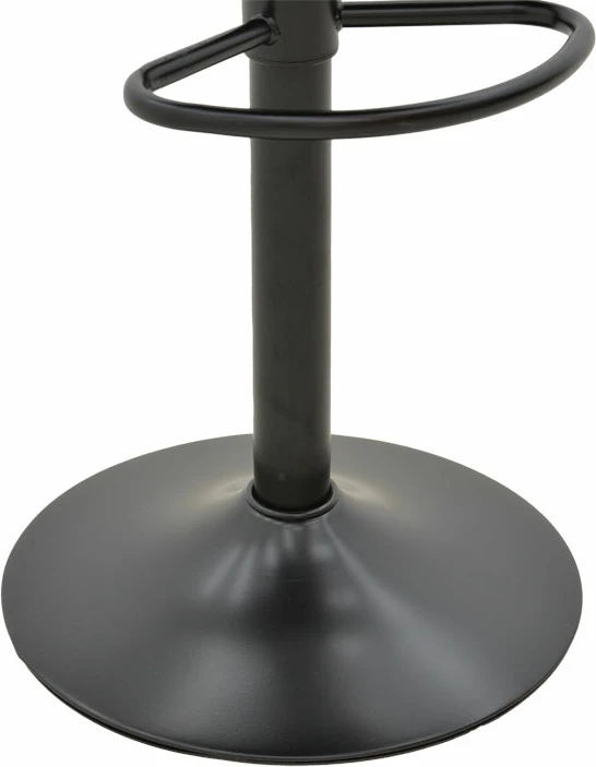 Karrige për bar Remina, palosëse, kadife gri-metal i zi, 45x53x112cm, set prej 2 copë