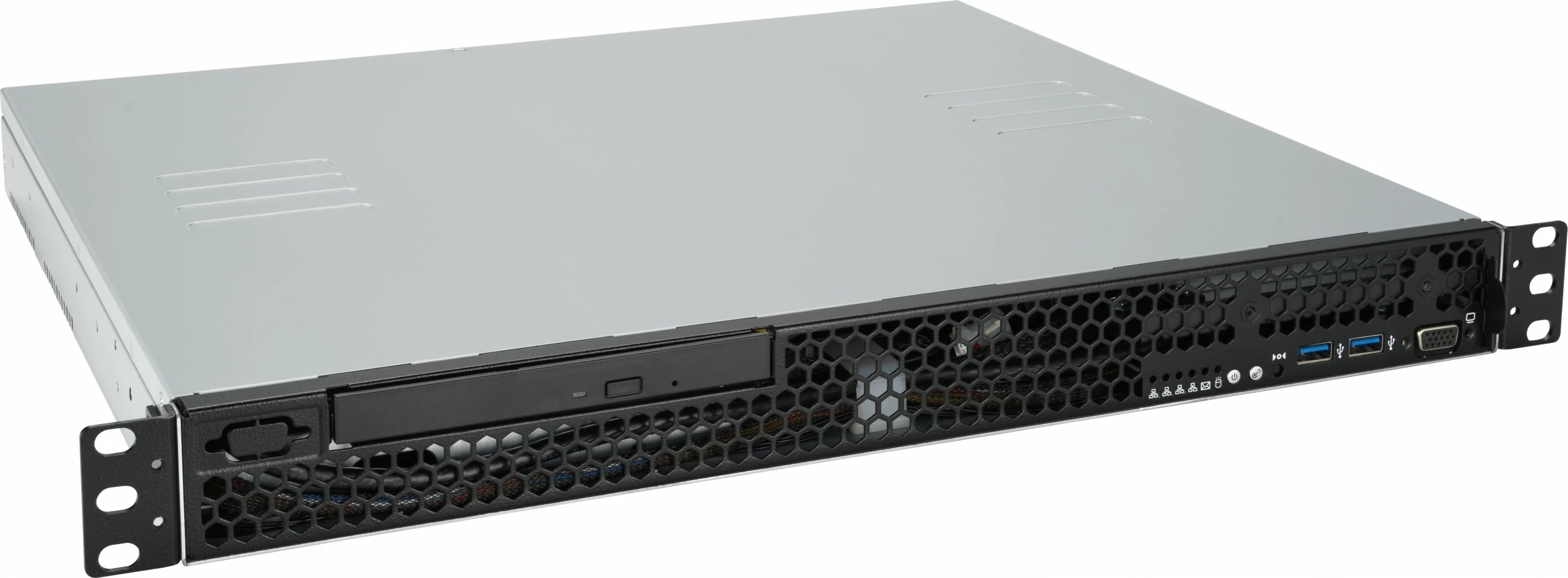 Kasë server ASUS RS100-E11-PI2 barebone, 1U, Intel Xeon, 4x DIMM, 350W, argjendtë