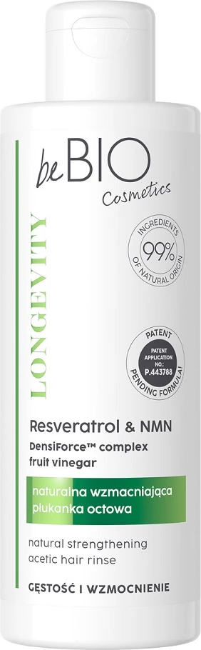 Shpëlarës për flokë BeBio Ewa Chodakowska Longevity Natural Strengthening Vinegar Rinse Density and Strength për femra, 200ml